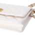 CHANEL Fit For You Wallet On Chain WOC Pearly Caviar Quilted Iridescent White